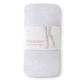 Xhilaration Girls 1 Pack Nylon Tights   White 4 6x