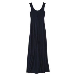 Merona Womens Knit Maxi Tank Dress   Black/Blue Chevron   XXL(19)