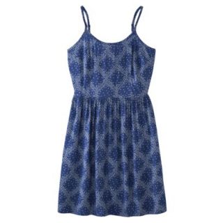 Mossimo Supply Co. Juniors Easy Waist Dress   Blue Print XXL(19)