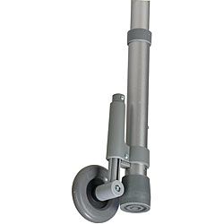 Mabis Non swivel 3 inch Rear Walker Wheels With Brake (pack Of 2) (3 inchesNon swivelBrakes activate when weight transfers to the walker bars, forcing the rear tips to slow or stop the walkerFits standard 1 inch walker tubingWeight capacity 250 poundsPac