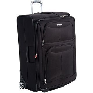 Delsey Helium Fusion 3.0 25 Expandable Upright Luggage, Black