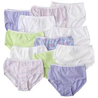 Fruit Of The Loom Girls 12 Pack Brief   Assorted 8