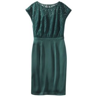 TEVOLIO Petites Lace Bodice Dress   Seaport Green 6P