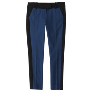 Mossimo Womens Striped Ankle Pant   Blue/Black 8