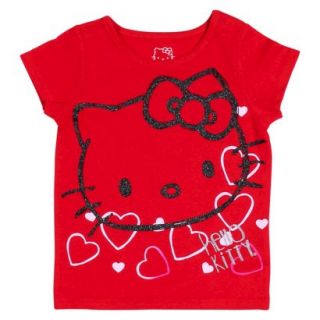 Hello Kitty Infant Toddler Girls Tee   Really Red 12 M
