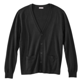 Merona Mens Long Sleeve Cardigan Sweater   Ebony XL
