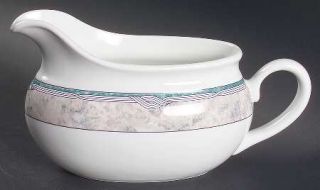 Lenox China Key West Gravy Boat, Fine China Dinnerware   Casual Images,Teal&Gray
