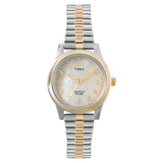 Womens Timex Two tone Expansion Strap Watch   Silver/Gold