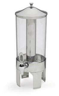 Vollrath 2 Gal Cold Beverage Dispenser   21 High, Chrome Accent, Stainless