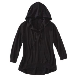 Pure Energy Womens Plus Size Long Sleeve Pullover Sweatshirt   Black 3X