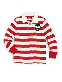 Ralph Lauren Toddlers & Little Boys Striped Rugby Shirt   Red White
