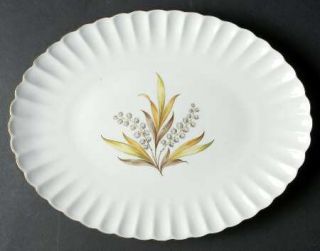 Spode Andromeda Brown & Yellow 12 Oval Serving Platter, Fine China Dinnerware  