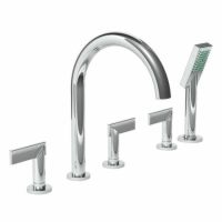 Newport Brass NB3 2487 08A Priya Roman Tub Faucet with Handshower Only, Lever Ha