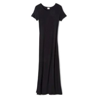 Merona Womens Knit T Shirt Maxi Dress   Black   XS