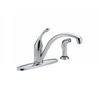 Delta Faucet 440 DST Collins Single Handle Kitchen Faucet with Side Spray