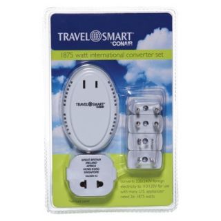 Travel Smart Converter Adapater Set White