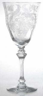 Tiffin Franciscan Persian Pheasant (Optic) Water Goblet   Stem#17358,Optic,Etche