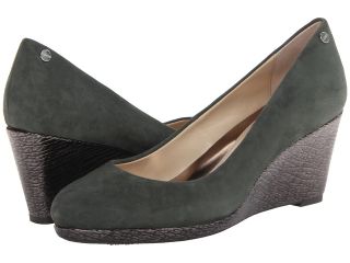 Calvin Klein Lin K Suede/El Pat Womens Shoes (Green)