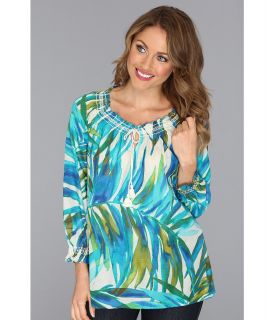 Tommy Bahama Cape Palms Top Womens Blouse (Blue)