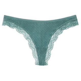 Gilligan & OMalley Womens Modal With Lace Thong   Waterfront XL