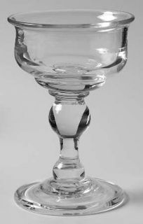Blenko Baluster Champagne/Tall Sherbet   Thick Shammed Bowl, Wide Bulbous Stem