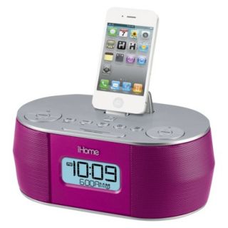 iHome Dual Alarm Clock Radio   Pink (iD38P)