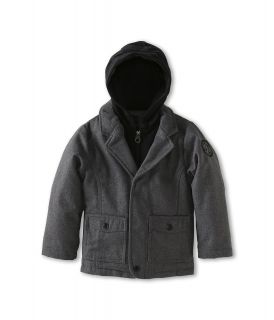 Calvin Klein Kids Wool Vested Jacket Boys Coat (Gray)