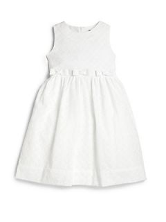 Hartstrings Toddlers & Little Girls Floral Embroidered Dress   White