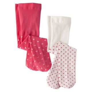 Cherokee Infant Toddler Girls 2 Pack Tights   Pink 4T/5T