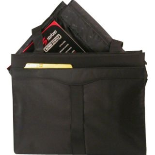 Bond Street Ltd Stebco Ladies Black Compact Tote Bag with Computer Sleeve Case  