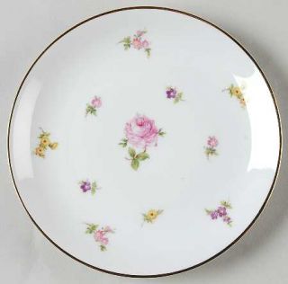 Johann Haviland Rose Chintz Bread & Butter Plate, Fine China Dinnerware   Rose I