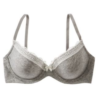 Gilligan & OMalley Womens Favorite Lightly Lined Cotton Bra   Heather Grey 34D