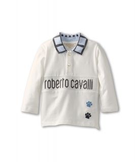 Roberto Cavalli Kids Z58550 Z1550 Baby Boy L/S Polo Shirt w/ Logo Boys Clothing (Khaki)