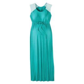 Liz Lange for Target Maternity Cap Sleeve Maxi Dress   Gem Blue/Aqua XXL