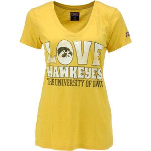 Iowa Hawkeyes NCAA Womens Love Vneck T Shirt