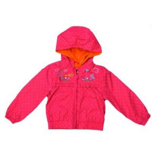 Pink Platinum Infant Toddler Girls Polka Dot Windbreaker   Fuchsia 18 M