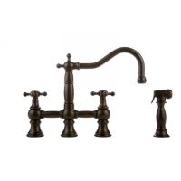 Graff G 4845 C2 OB Country Traditional Bridge Kitchen Faucet with Side Spray