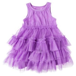 Cherokee Infant Toddler Girls Sleeveless Shift Dress   Vibrant Orchid 3T