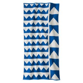 Nate Berkus Multi Point Beach Towel   Blue/White
