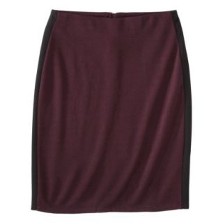 Mossimo Womens Ponte Color block Pencil Skirt   Purple/Black M