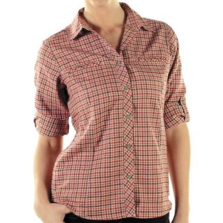 ExOfficio Trailing Off Micro Plaid Shirt   Long Sleeve (For Women)   BALTIC (XS )