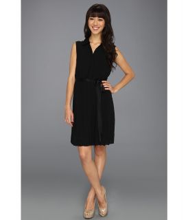 Jessica Simpson Sleeveless Collar Dress w/ Tulip Back Bodice Womens Dress (Black)