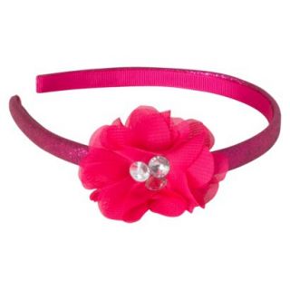 Remington Glitter Flower Headband   Pink