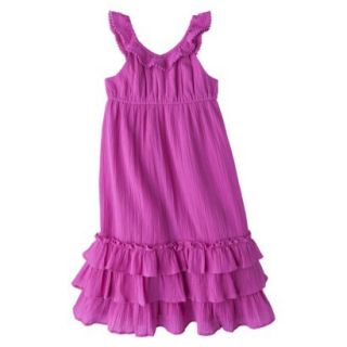 Cherokee Infant Toddler Girls Ruffle Maxi Dress   Pink 2T
