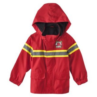Just One You by Carters Infant Toddler Boys Fire Rescue Raincoat   Red 2T