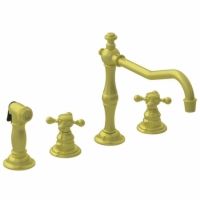 Newport Brass NB943 10 Chesterfield Kitchen Faucet with Solid Brass Pullout Side