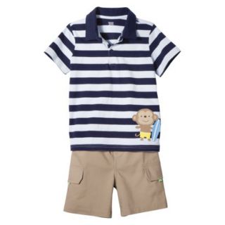 Just One YouMade by Carters Newborn Infant Boys 2 Piece Set   Blue/Khaki NB