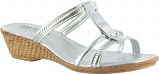Womens Easy Street Bari   Silver/Silver Ornamented Shoes