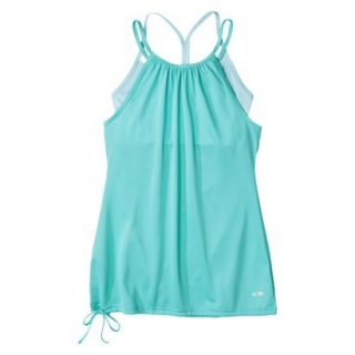 C9 by Champion Womens Double Layer Tank   Vintage Teal L