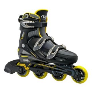 Mens Roller Derby V500 Adjustable Inline Skate   Black/Yellow (Size 6 9)